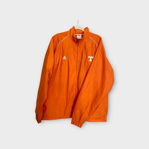 EUC Adidas Orange Tennessee Volunteers Windbreaker Lightweight Full-Zip Jacket